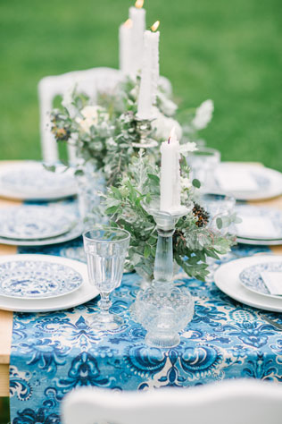 Португальские мотивы, сервировка стола