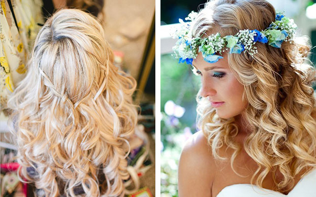 причёска невесты в стиле рустик