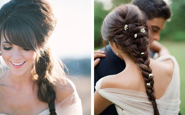 причёска невесты в стиле рустик