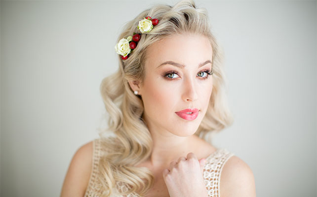 причёска невесты в стиле рустик