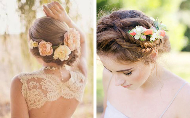 причёска невесты в стиле рустик