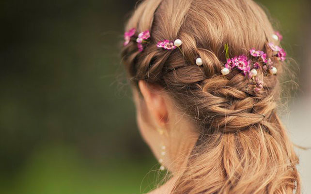 причёска невесты в стиле рустик