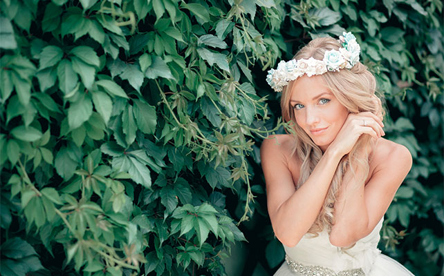 причёска невесты в стиле рустик