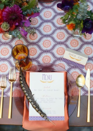 Свадебные детали: принтованные скатерти 