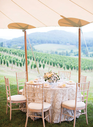 Свадебные детали: принтованные скатерти 