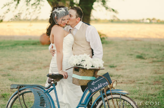 Свадебная прогулка на велосипедах