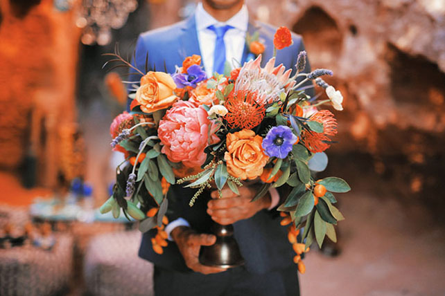 Загадочная протея: свадебные букеты и композиции 