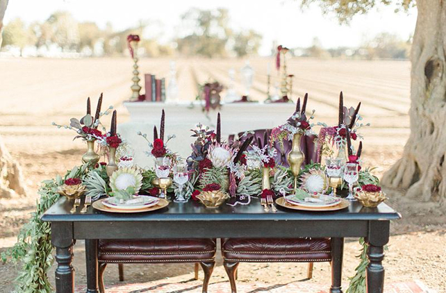 Загадочная протея: свадебные букеты и композиции 