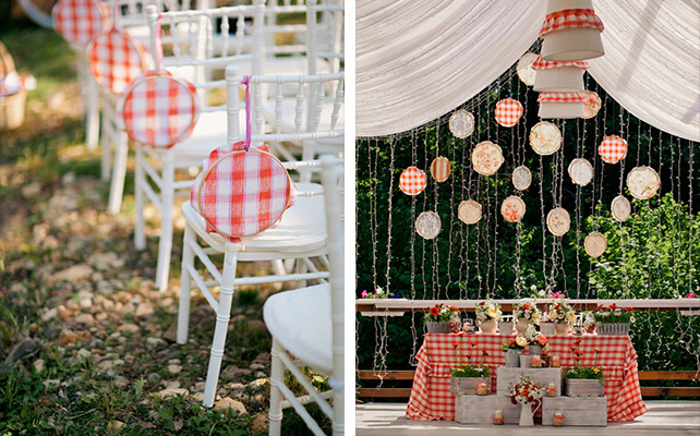 пяльцы в декоре свадьбы