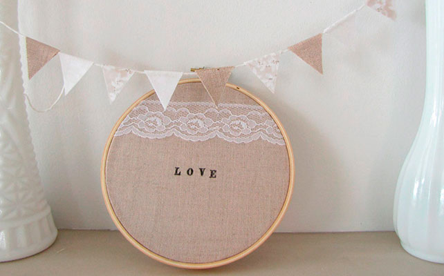 пяльцы в декоре свадьбы