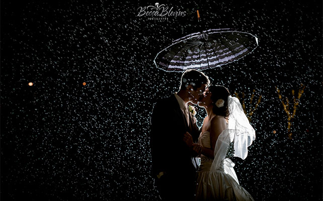 свадебная фотосессия под дождём