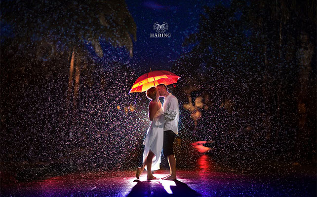 свадебная фотосессия под дождём