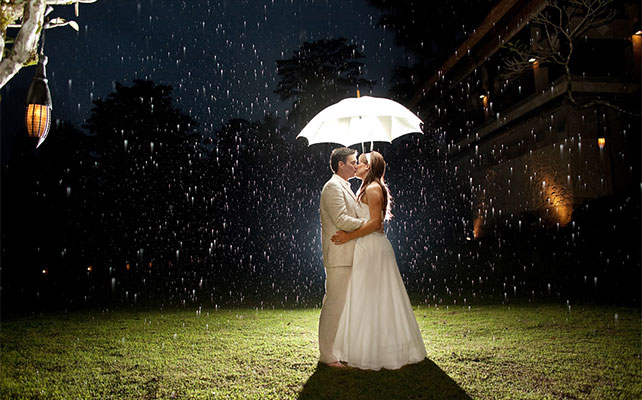свадебная фотосессия под дождём