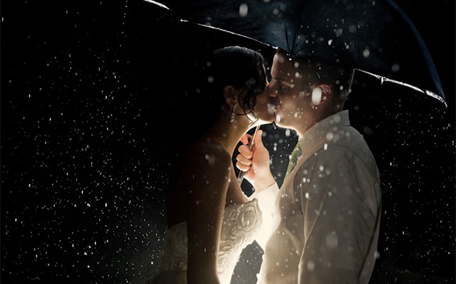 свадебная фотосессия под дождём