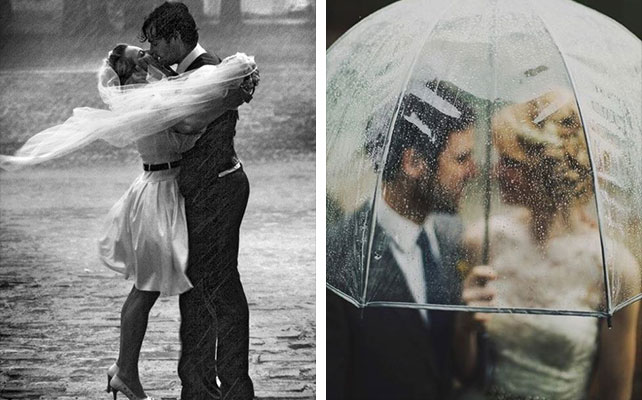 свадебная фотосессия под дождём