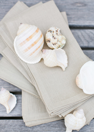 Летняя свадьба: ракушки в декоре 