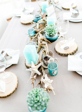Летняя свадьба: ракушки в декоре 