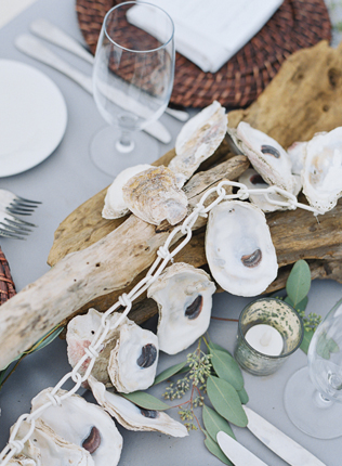 Летняя свадьба: ракушки в декоре 