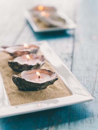 Летняя свадьба: ракушки в декоре 