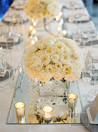 Вдохновение: раннеры на стол, зеркальные раннеры