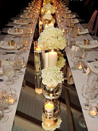 Вдохновение: раннеры на стол, зеркальные раннеры