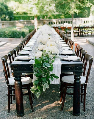 Вдохновение: раннеры на стол, флористические раннеры