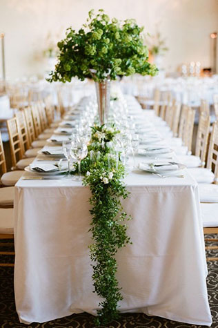 Вдохновение: раннеры на стол, флористические раннеры