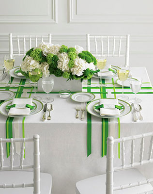 Вдохновение: раннеры на стол, раннеры из лент