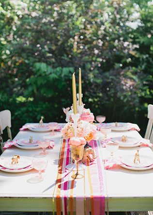 Вдохновение: раннеры на стол, раннеры из лент