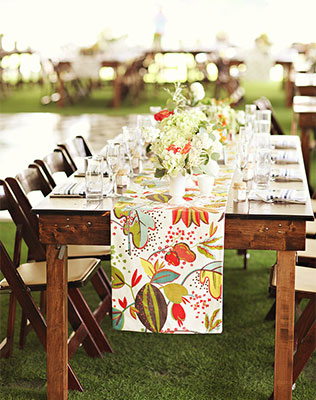 Вдохновение: раннеры на стол, бумажные раннеры