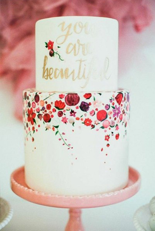 Тренд 2016 года: акварельные и расписные торты 