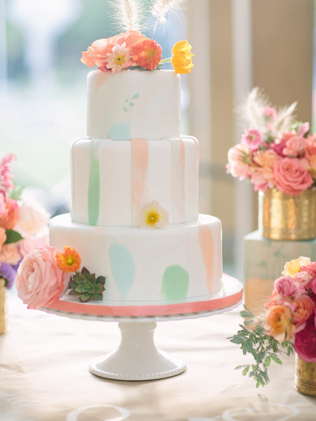 Тренд 2016 года: акварельные и расписные торты 