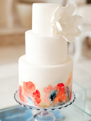 Тренд 2016 года: акварельные и расписные торты 
