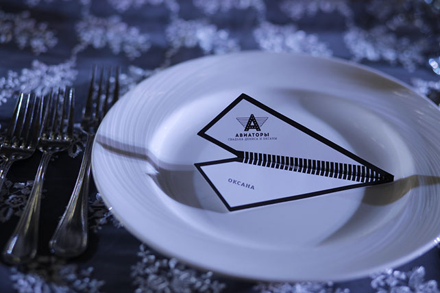 свадьба-реалити «Авиаторы», рассадочные карточки