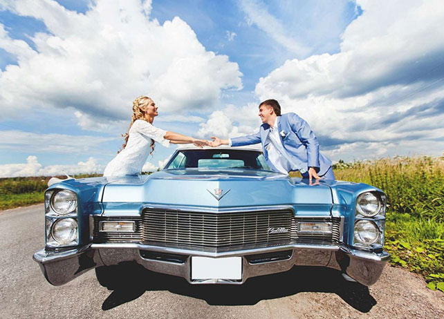 ретро авто на свадьбу