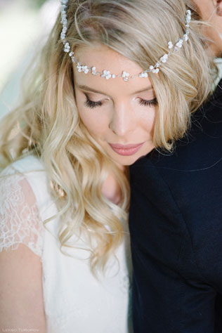 Романтичная фотосессия в ботаническом саду, невеста и жених