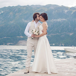Романтика в Черногории: свадьба Анастасии и Виктора