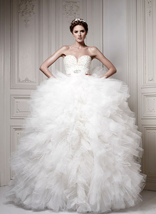 роскошная свадьба, образ невесты