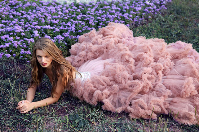 роскошная свадьба, образ невесты