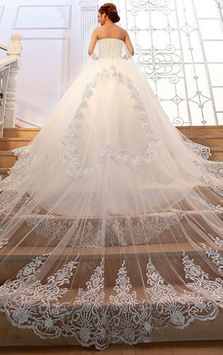 роскошная свадьба, образ невесты