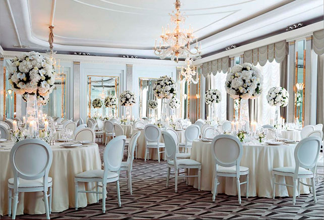 роскошная свадьба, цветовая палитра, оформление, декор свадьбы