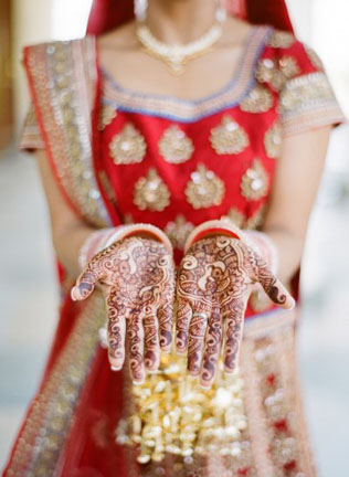 Вдохновение для невест: восточное искусство росписи мехенди 