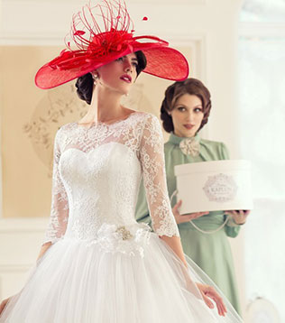 невеста в шляпке