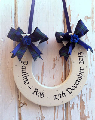 шотландская клетка в декоре свадьбы