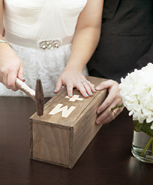  символическая свадебная церемония - винная церемония, ящик для хранения вина