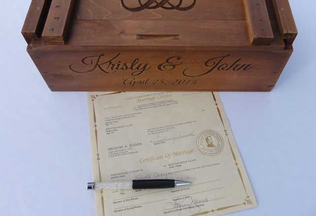  символическая свадебная церемония - письмо в будущее 