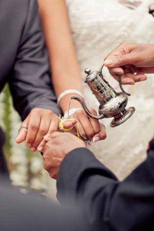 символическая свадебная церемония - водная церемония 