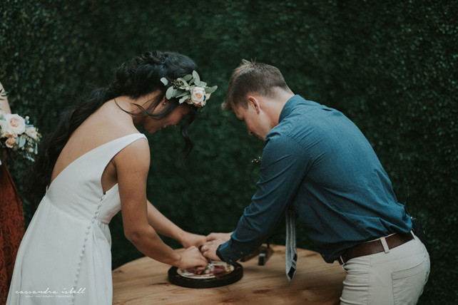 символическая свадебная церемония - мозаика