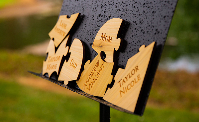 символическая свадебная церемония - мозаика