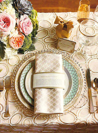 Стильные детали: текстурированные скатерти для свадьбы 